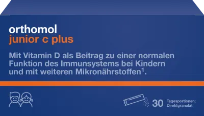 Orthomol Junior C Plus, aviečių ir žaliųjų citrinų, 30 porcijų
